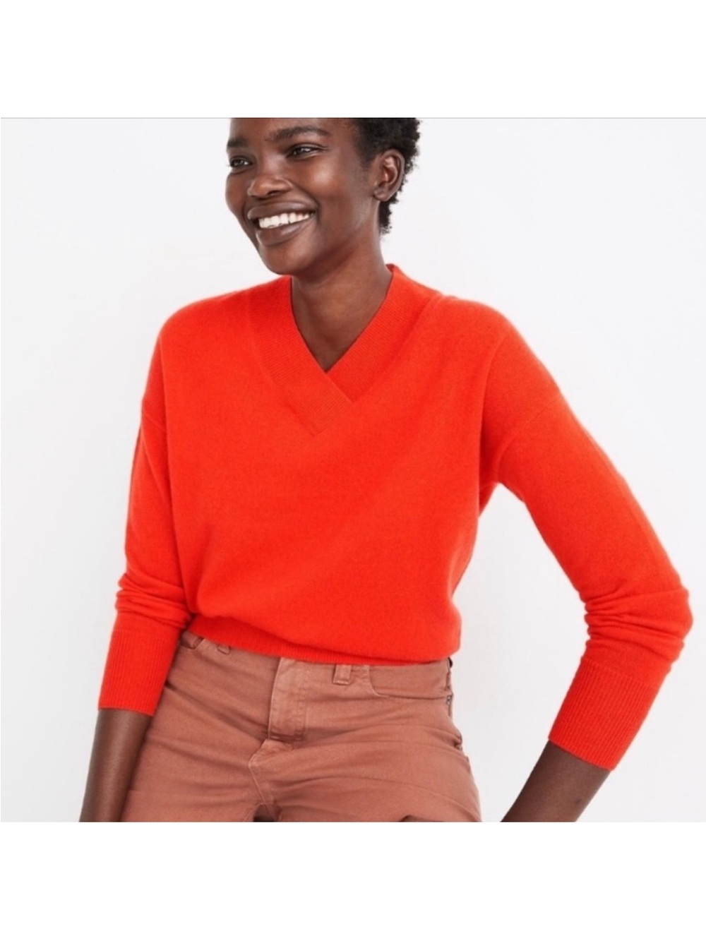 Madewell 100% Cashmere V-Neck Sweater